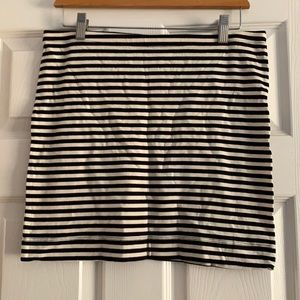 H&M Striped Mini Skirt